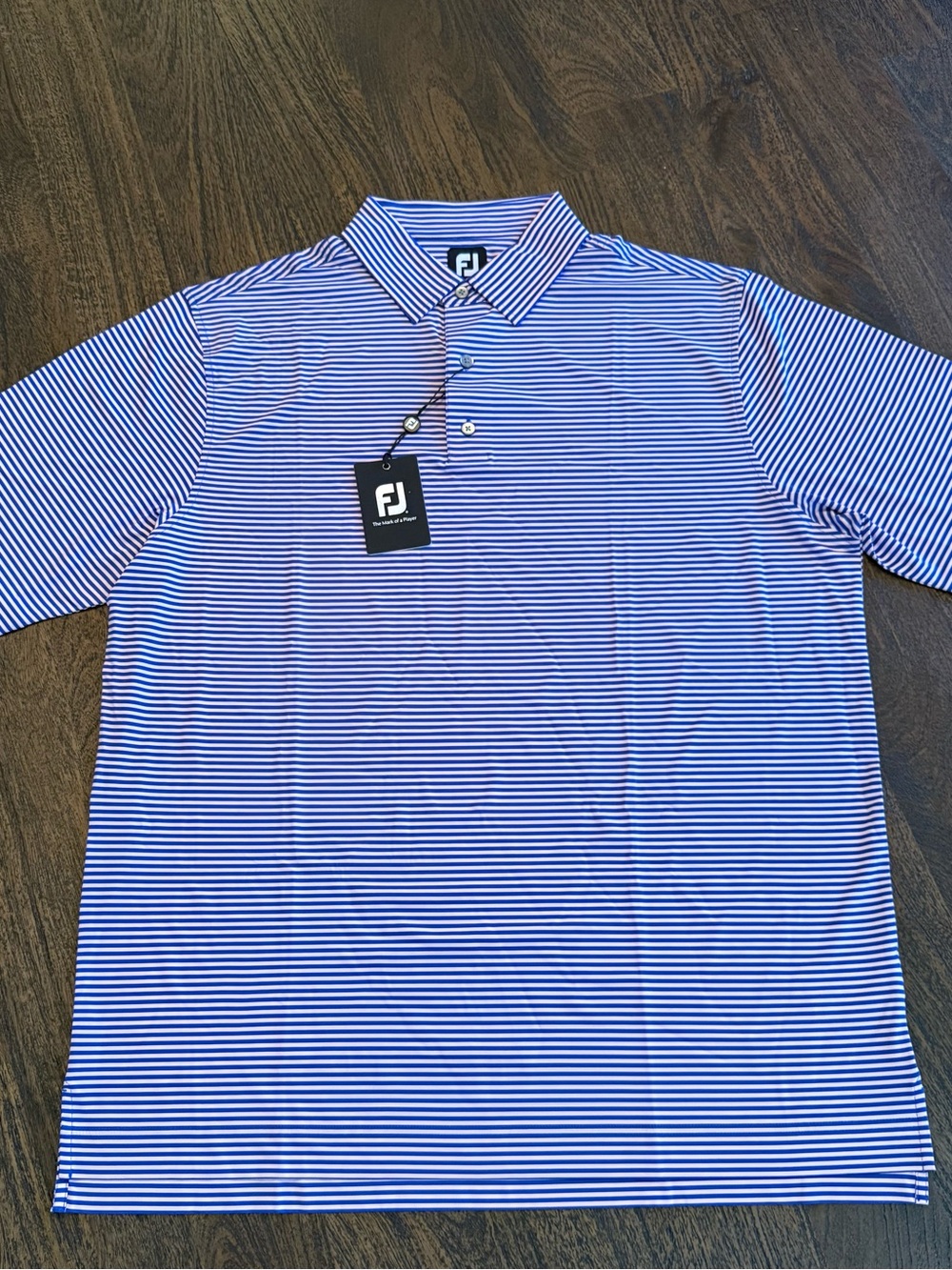 FootJoy Blue Striped Men’s Golf Polo